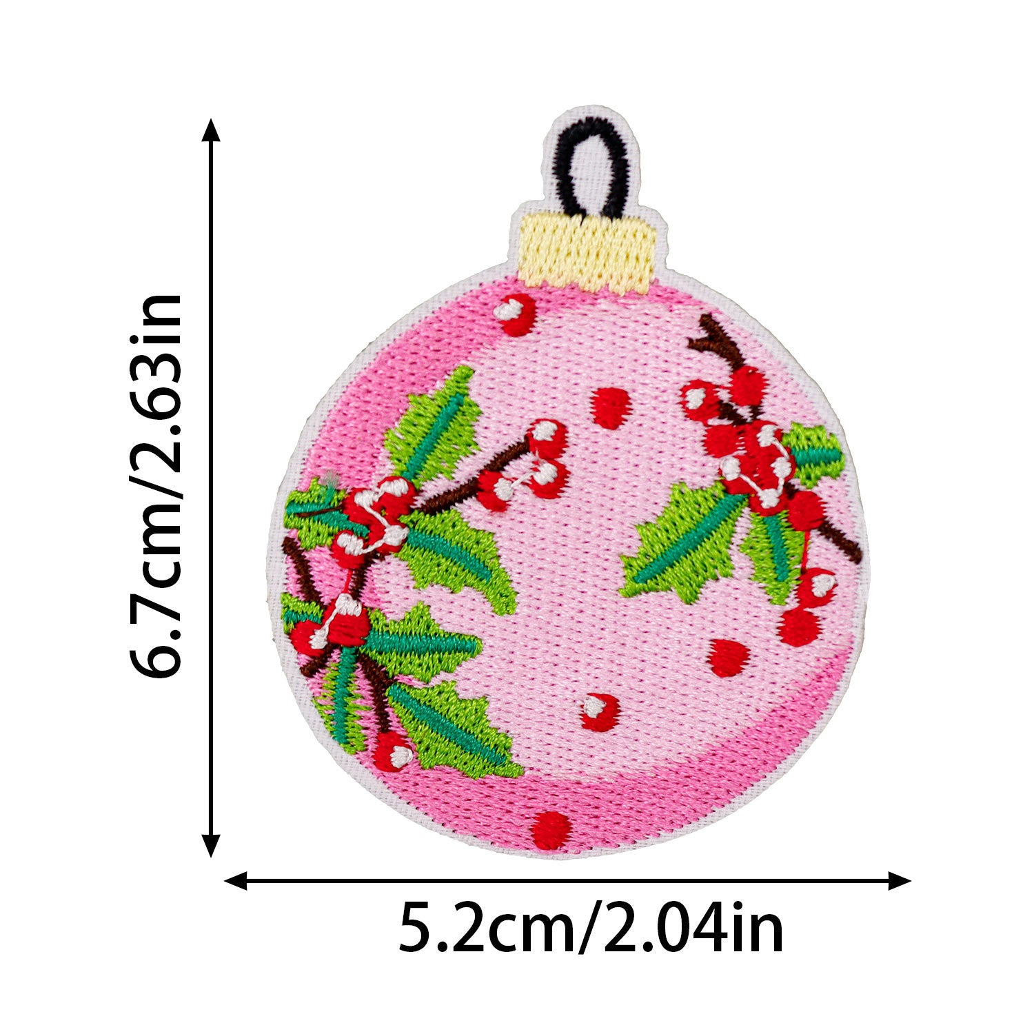 Wholesale Pink Christmas Series Embroidered Patch